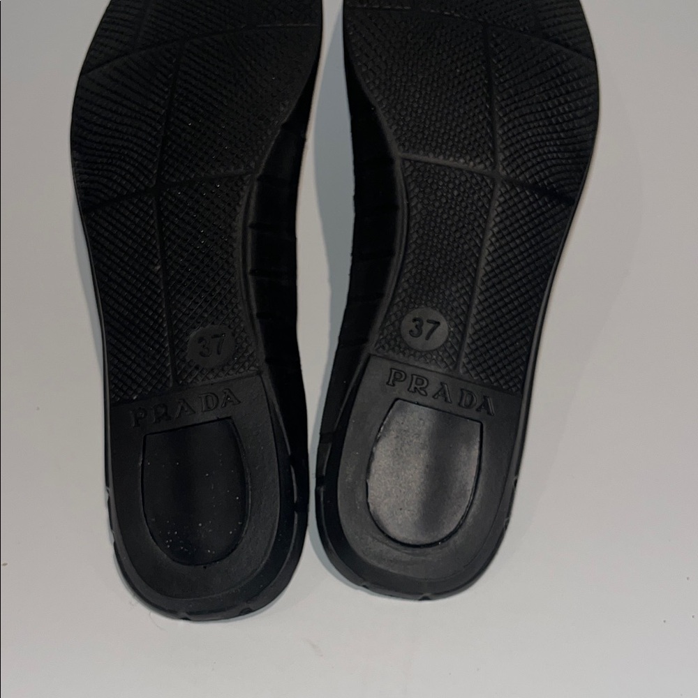 Prada Americas Cup Mesh and Patent Lace-Up Sneakers - Picture 14 of 16